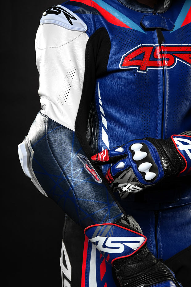 RR Blue AR – 2pc Leather Suit - Airbag Ready®