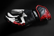 4SR RR Aramid Core Red Racing Gloves detail – reinforced palm stitching and Pittards® leather finish