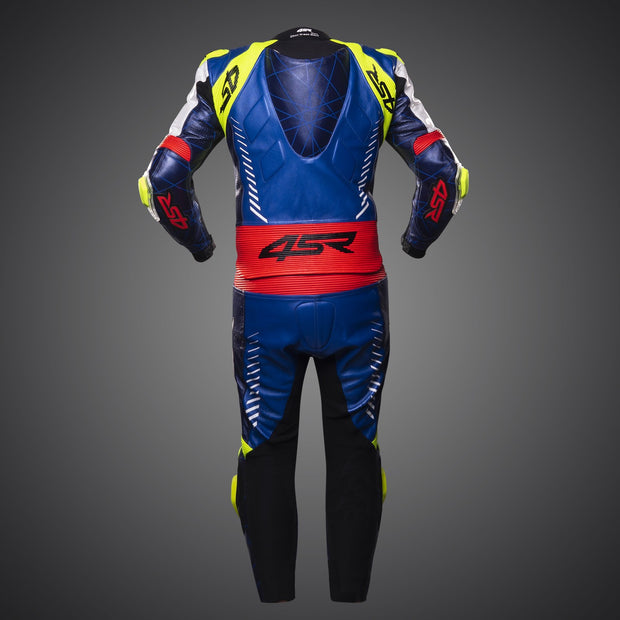 RR Evo III Pearl Blue AR Motorcycle Suit