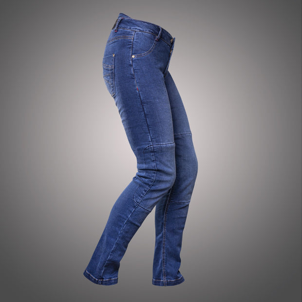 4SR GTS Lady Blue Kevlar Motorcycle Jeans – Style, Comfort, & Protection