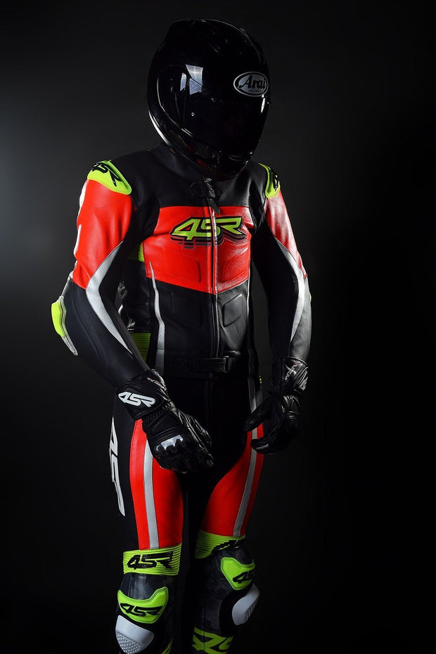 4SR RR Evo III Neon - 2pc Motorcycle Suit