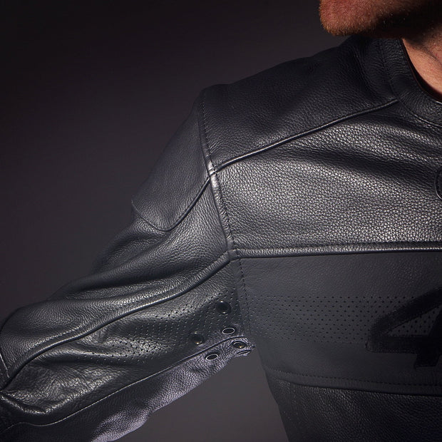 Hooligan Black Velvet - Leather Motorcycle Jacket