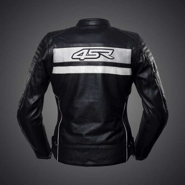 Roadster Lady - Pearl White Motorcycle Jacket