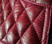 4SR Scrambler Lady Wine Leather Motorcycle Jacket