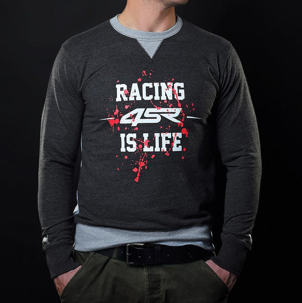 4SR Men's Sweatshirt Life Grey – French Terry Comfort