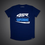 T-Shirt Superbike Blue by 4SR – Comfortable and Stylish for Motorcycle Enthusiasts