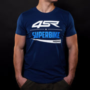 T-Shirt Superbike Blue by 4SR – Comfortable and Stylish for Motorcycle Enthusiasts