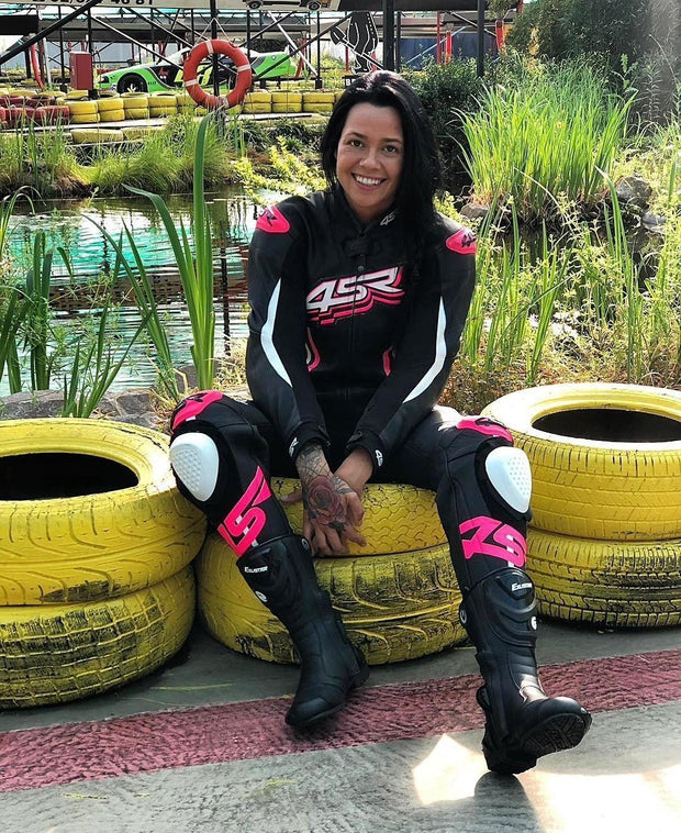 4SR Women’s Racing Leather Suit - Racing Lady Pink
