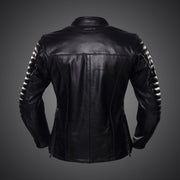 B-Monster Lady Motorcycle Jacket – Buffalo Leather for Women Riders