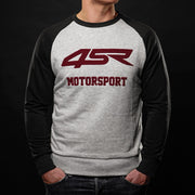 4SR Men's Motorsport Sweatshirt - Grey/Black