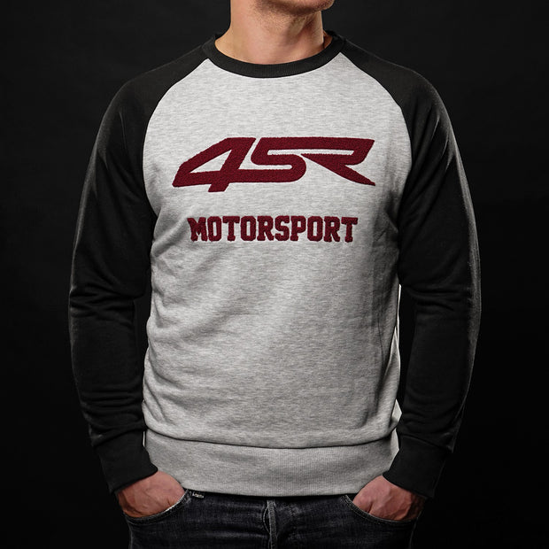 4SR Men's Motorsport Sweatshirt - Grey/Black