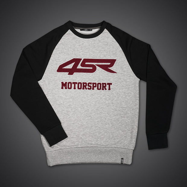 4SR Men's Motorsport Sweatshirt - Grey/Black