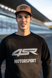 4SR Men's Motorsport Sweatshirt - Grey/Black