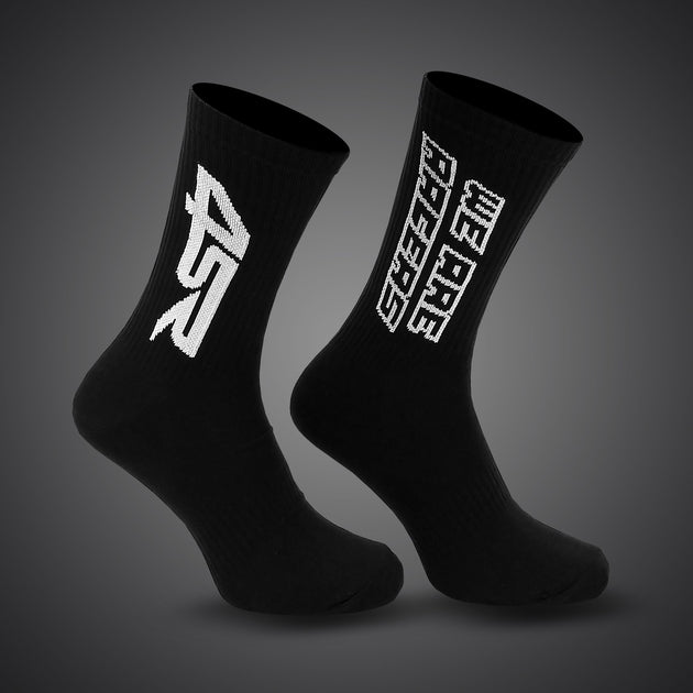 4SR Racer Socks Black | Antibacterial, Durable Cotton Socks for ...