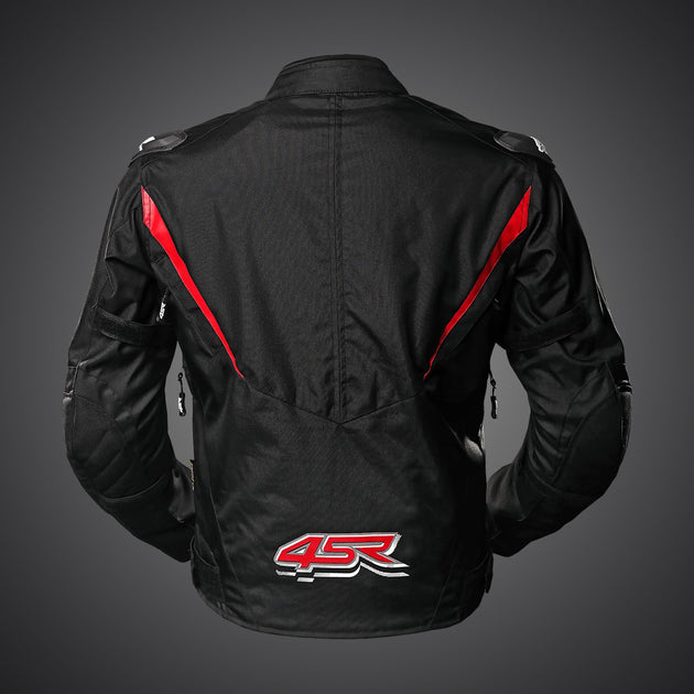 RTX Red Textile Motorcycle Jacket | High-Performance & Weather ...
